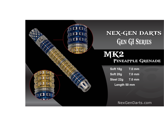 MK2 (Pineapple Grenade) Darts